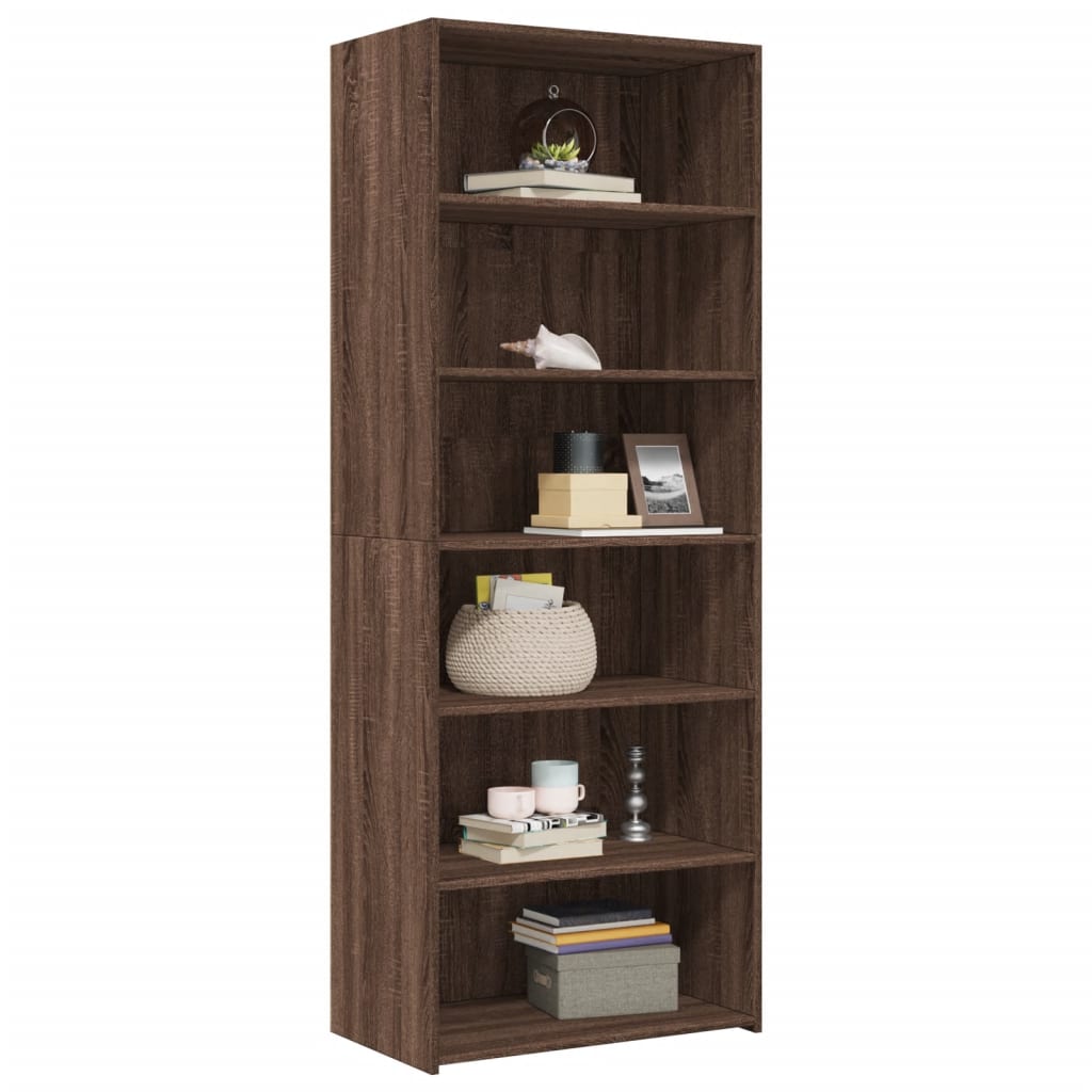 vidaXL Dulap înalt, stejar maro, 70x41x185 cm, lemn prelucrat