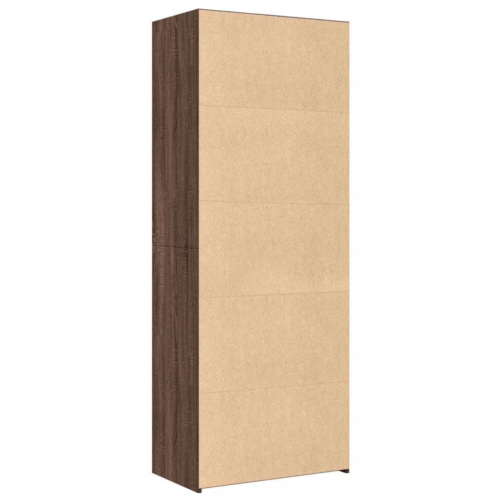 vidaXL Dulap înalt, stejar maro, 70x41x185 cm, lemn prelucrat