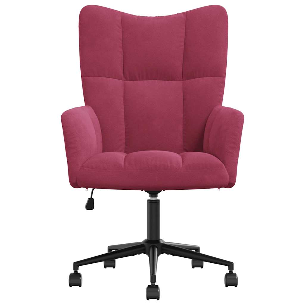 vidaXL Scaun de relaxare, roșu vin, catifea vidaXL Scaun de relaxare, roșu vin, catifea