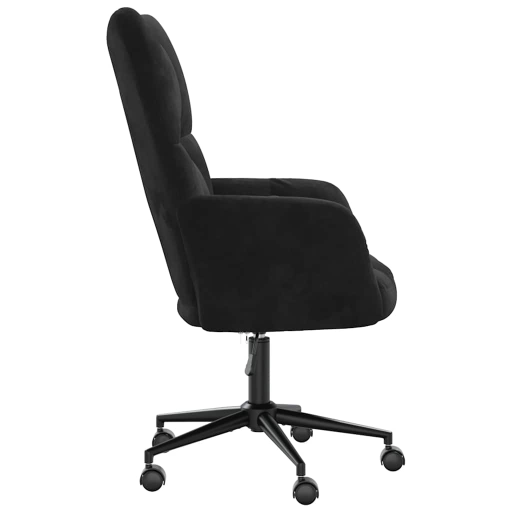 vidaXL Scaun de relaxare, negru, catifea vidaXL Scaun de relaxare, negru, catifea