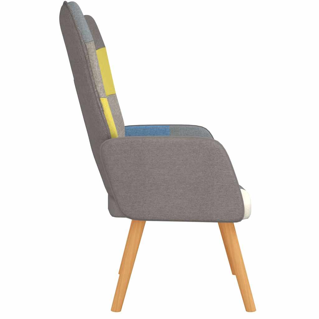 vidaXL Scaun de relaxare, material textil, petice
