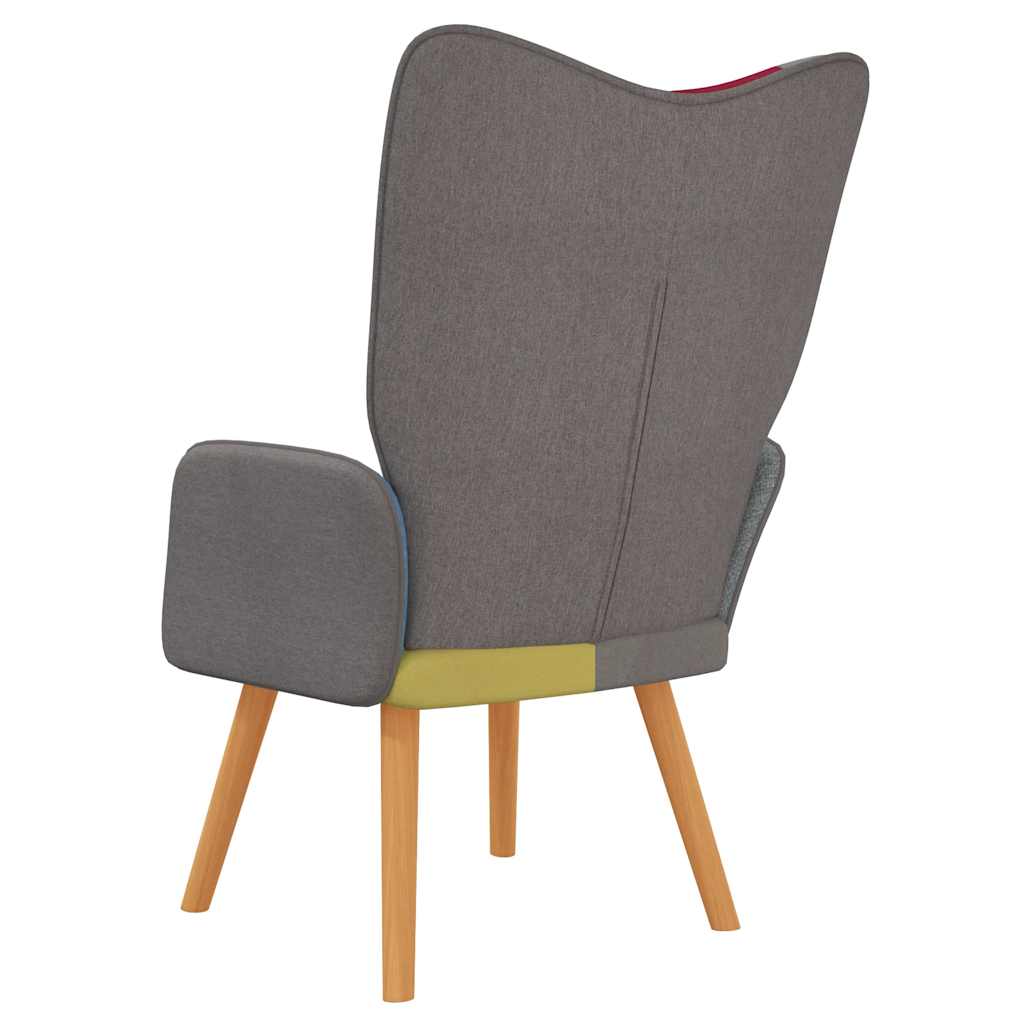 vidaXL Scaun de relaxare, material textil, petice