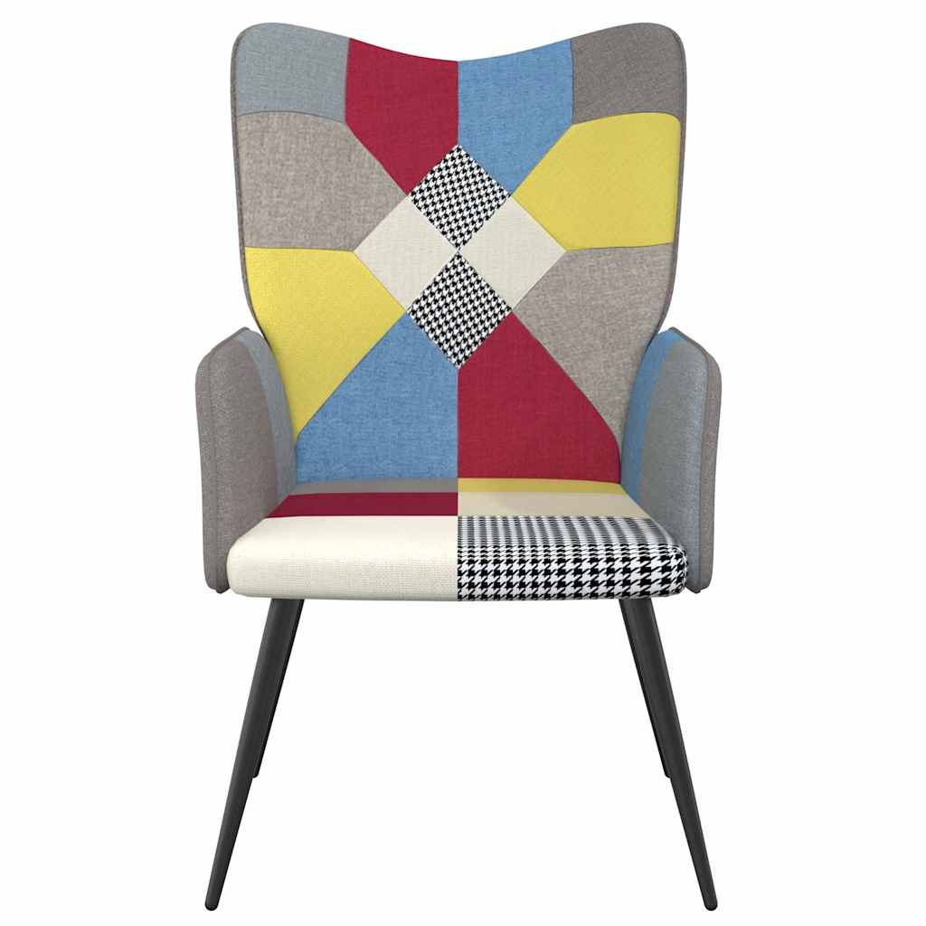 vidaXL Scaun de relaxare, textil, petice vidaXL Scaun de relaxare, textil, petice