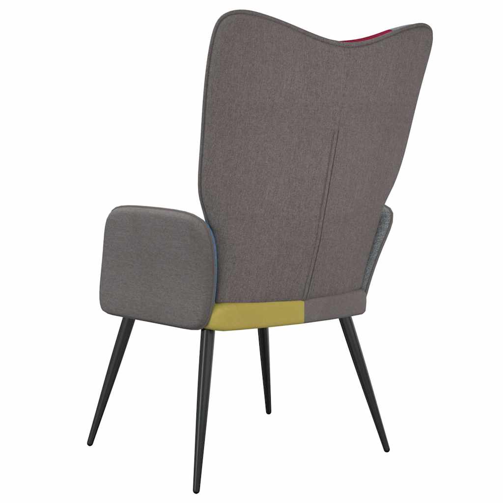 vidaXL Scaun de relaxare, textil, petice vidaXL Scaun de relaxare, textil, petice