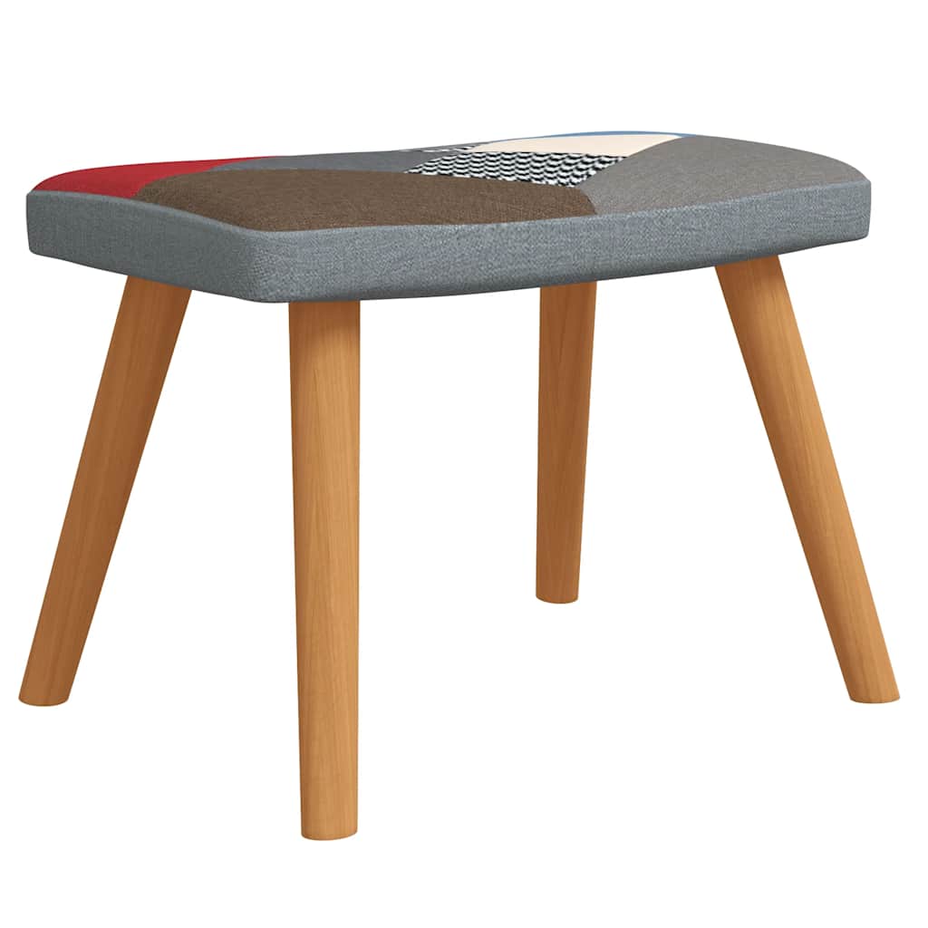 vidaXL Scaun balansoar cu taburet, mozaic, material textil vidaXL Scaun balansoar cu taburet, mozaic, material textil