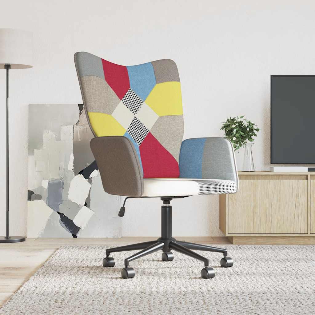 vidaXL Scaun de relaxare, textil, petice