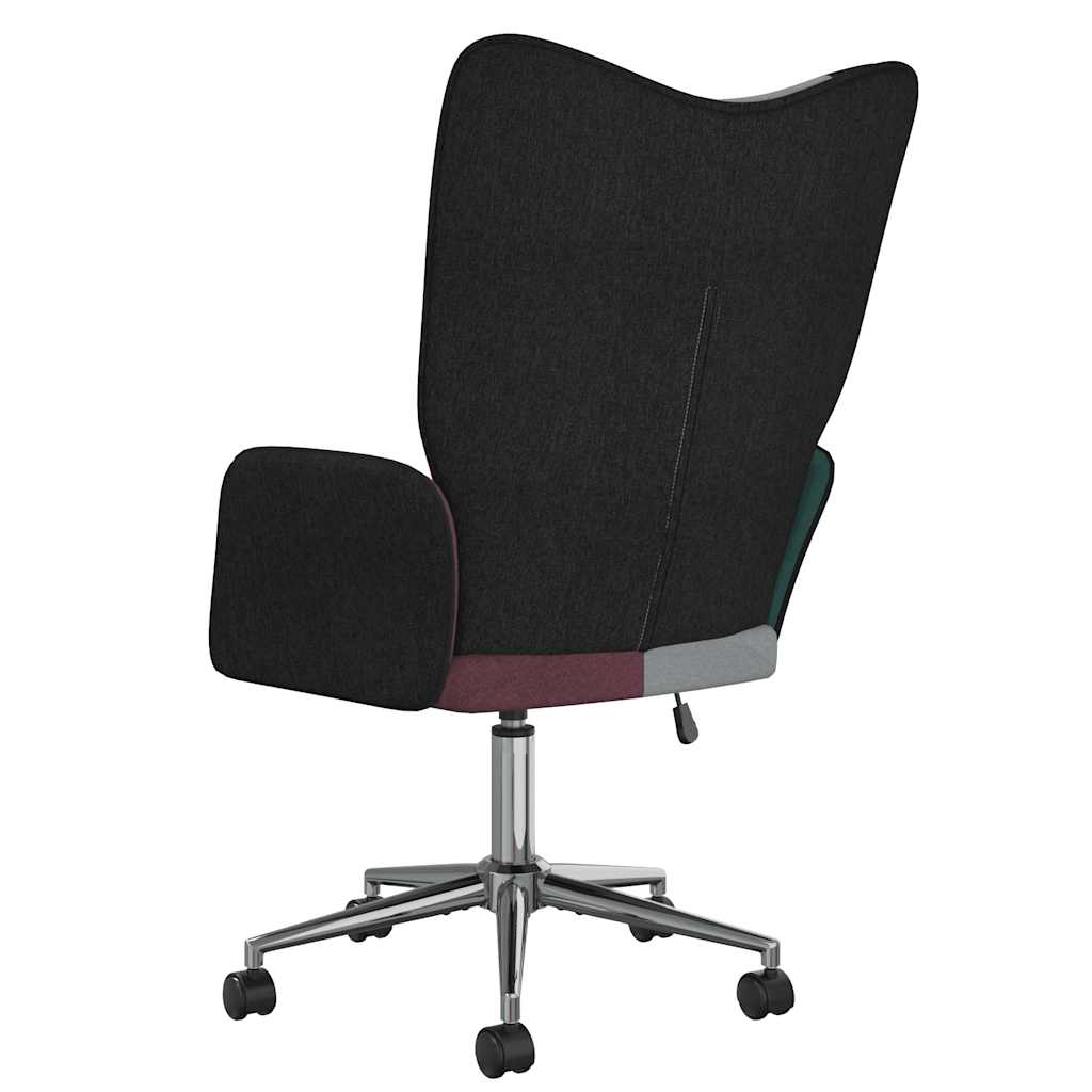 vidaXL Scaun de relaxare, material textil, petice vidaXL Scaun de relaxare, material textil, petice