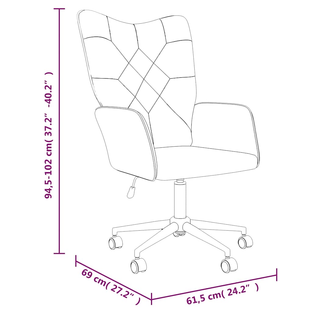 vidaXL Scaun de relaxare, material textil, petice