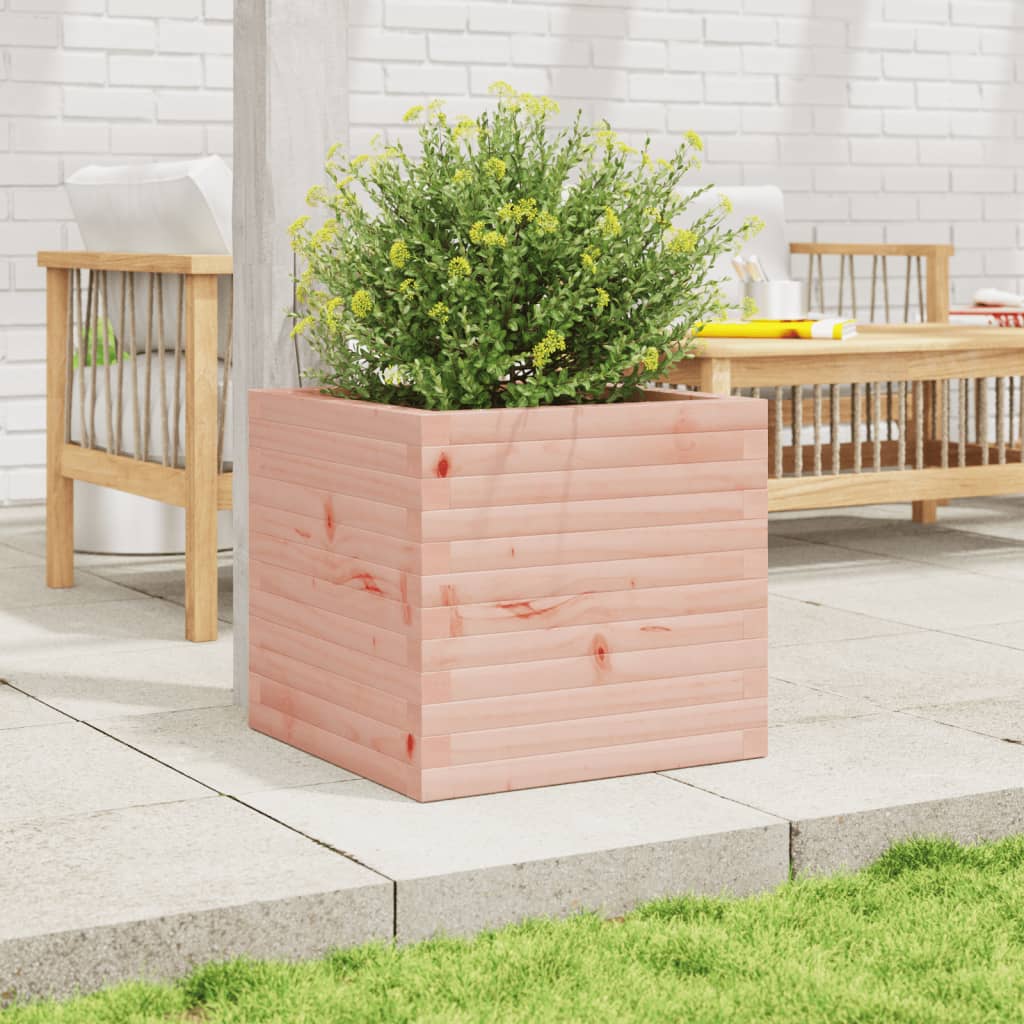 vidaXL Jardinieră de grădină, 50x50x46 cm, lemn masiv Douglas vidaXL Jardinieră de grădină, 50x50x46 cm, lemn masiv Douglas