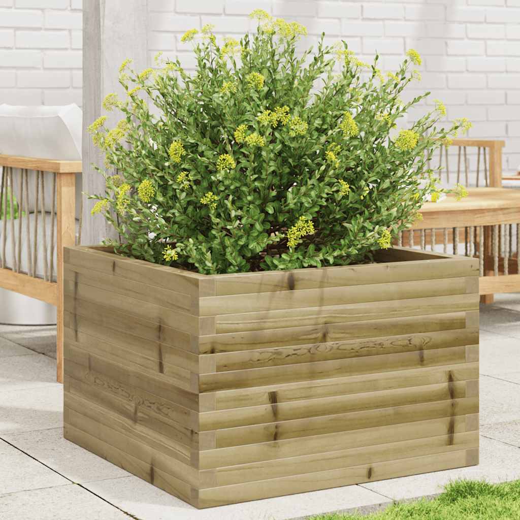 vidaXL Jardinieră de grădină, 70x70x46 cm, lemn de pin impregnat vidaXL Jardinieră de grădină, 70x70x46 cm, lemn de pin impregnat
