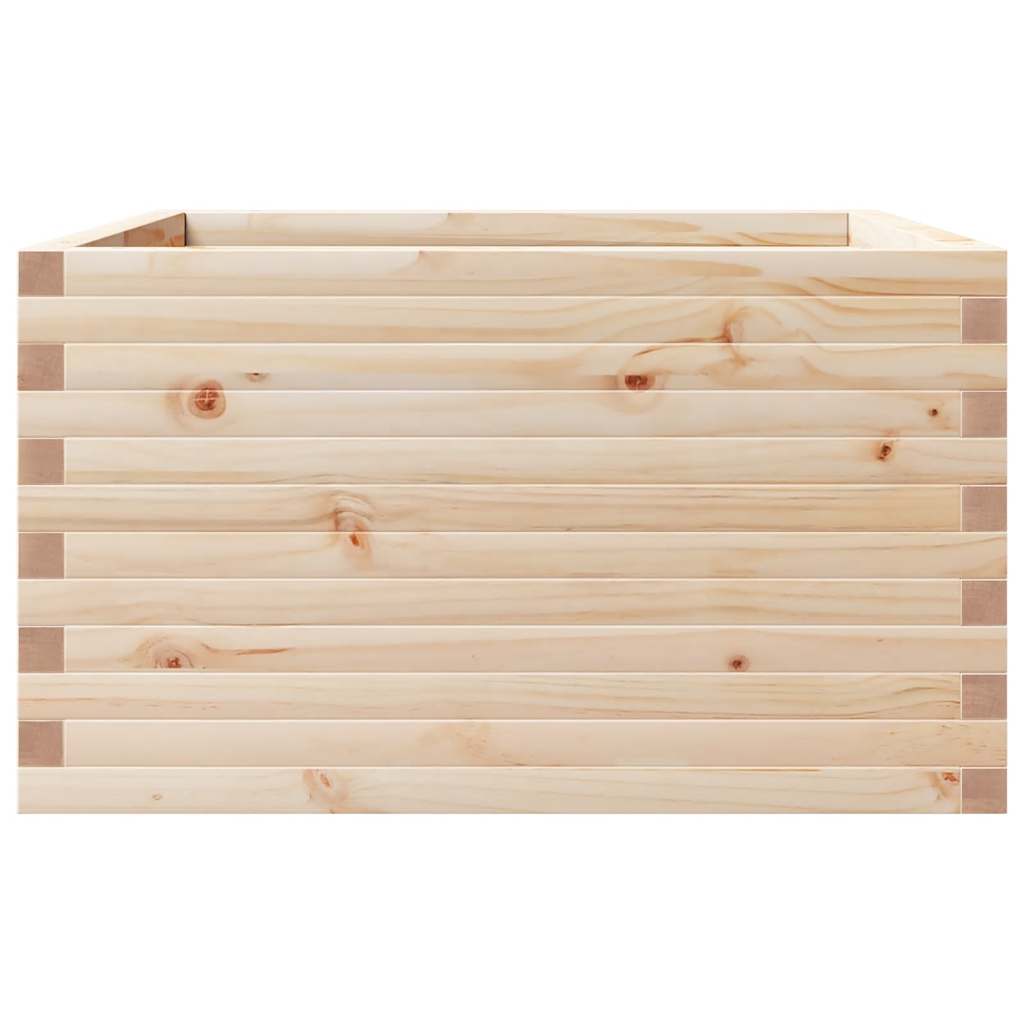 vidaXL Jardinieră de grădină, 80x80x46 cm, lemn masiv de pin