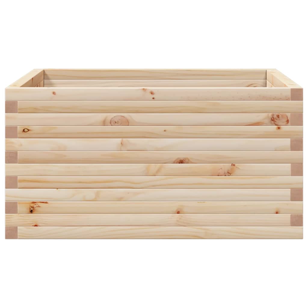 vidaXL Jardinieră de grădină, 90x90x46 cm, lemn masiv de pin vidaXL Jardinieră de grădină, 90x90x46 cm, lemn masiv de pin