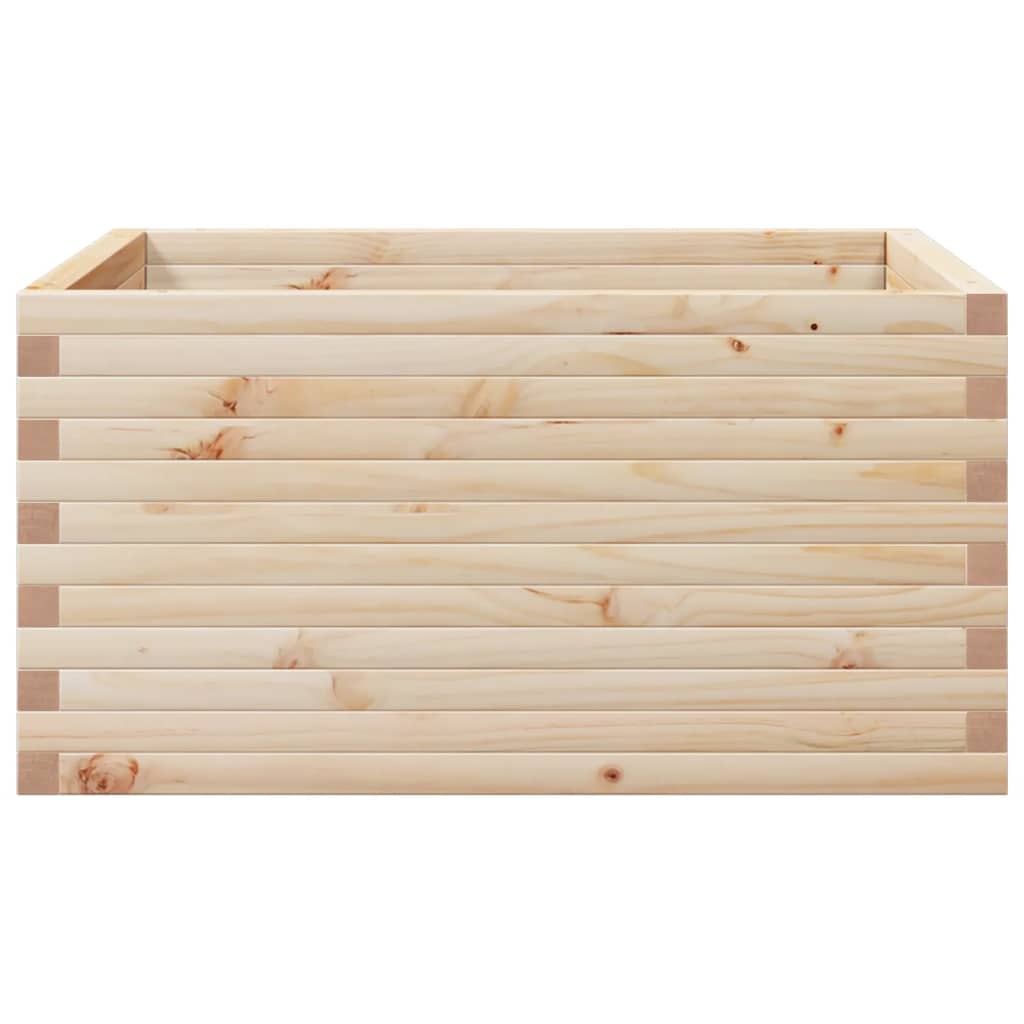 vidaXL Jardinieră de grădină, 90x90x46 cm, lemn masiv de pin vidaXL Jardinieră de grădină, 90x90x46 cm, lemn masiv de pin
