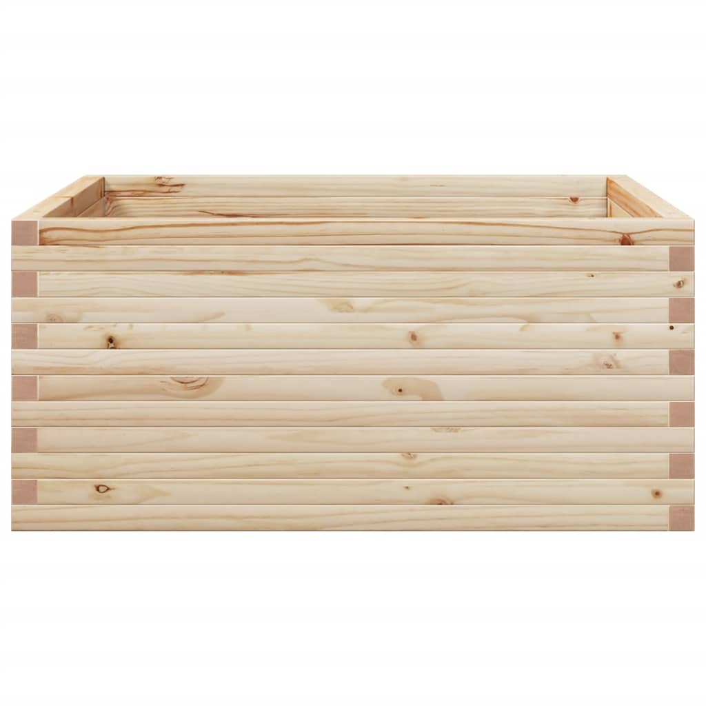 vidaXL Jardinieră de grădină, 100x100x46 cm, lemn masiv de pin vidaXL Jardinieră de grădină, 100x100x46 cm, lemn masiv de pin