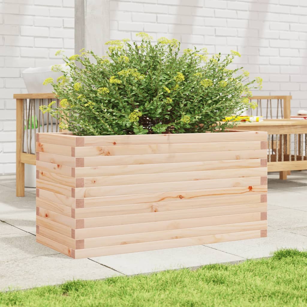 vidaXL Jardinieră de grădină, 90x40x46 cm, lemn masiv de pin vidaXL Jardinieră de grădină, 90x40x46 cm, lemn masiv de pin
