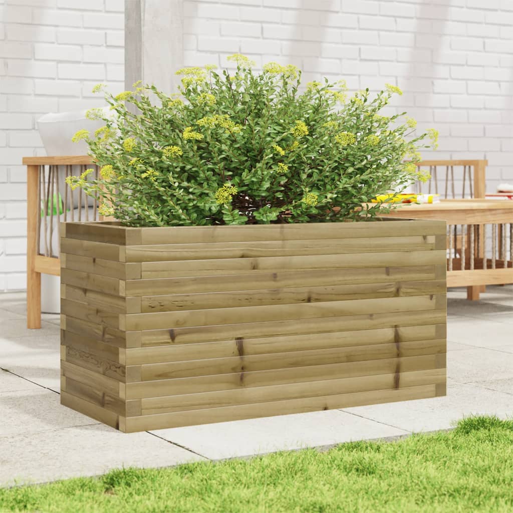 vidaXL Jardinieră de grădină, 90x40x46 cm, lemn de pin impregnat vidaXL Jardinieră de grădină, 90x40x46 cm, lemn de pin impregnat