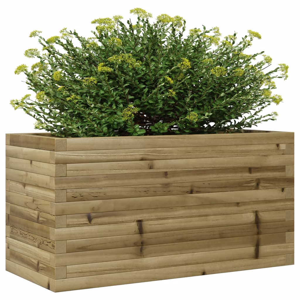 vidaXL Jardinieră de grădină, 90x40x46 cm, lemn de pin impregnat vidaXL Jardinieră de grădină, 90x40x46 cm, lemn de pin impregnat