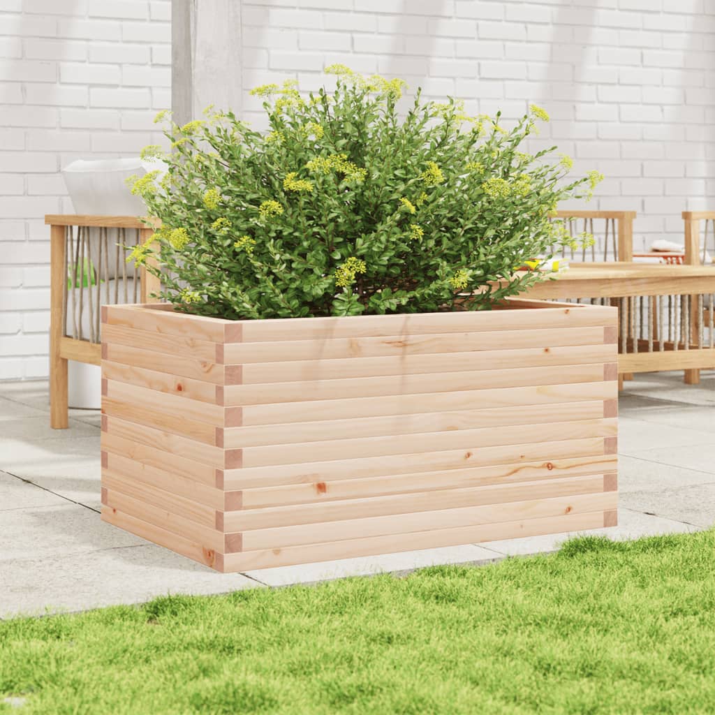 vidaXL Jardinieră de grădină, 90x60x46 cm, lemn masiv de pin vidaXL Jardinieră de grădină, 90x60x46 cm, lemn masiv de pin
