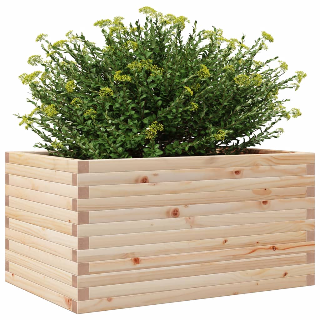vidaXL Jardinieră de grădină, 90x60x46 cm, lemn masiv de pin vidaXL Jardinieră de grădină, 90x60x46 cm, lemn masiv de pin