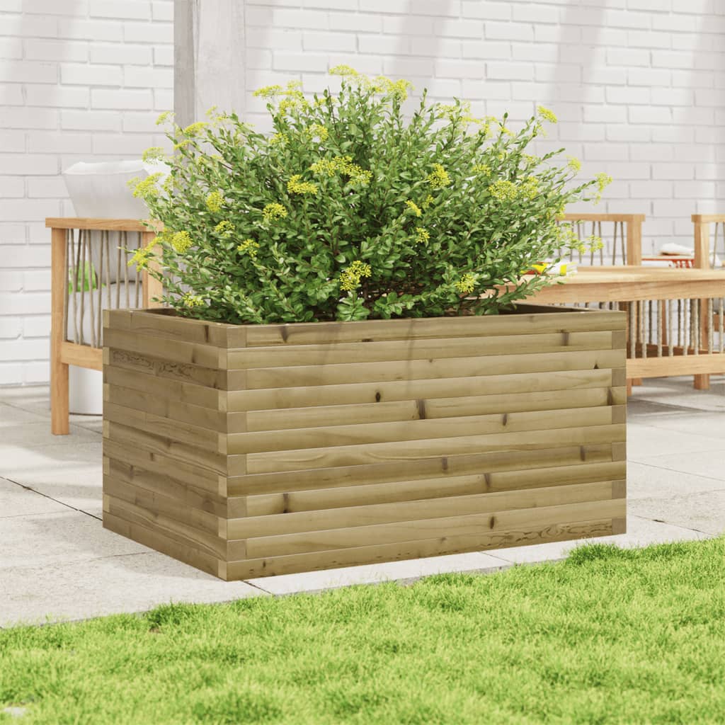 vidaXL Jardinieră de grădină, 90x60x46 cm, lemn de pin impregnat vidaXL Jardinieră de grădină, 90x60x46 cm, lemn de pin impregnat