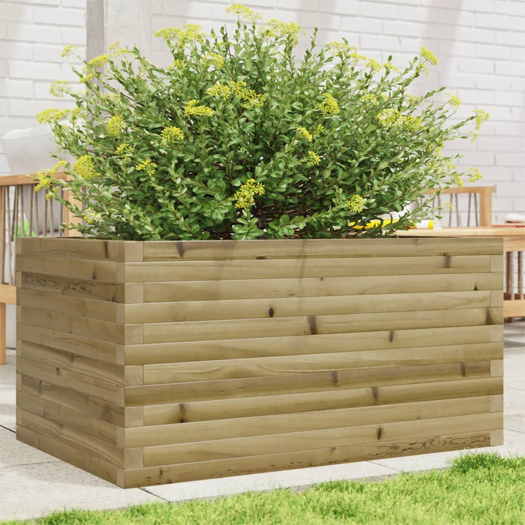 vidaXL Jardinieră de grădină, 90x60x46 cm, lemn de pin impregnat vidaXL Jardinieră de grădină, 90x60x46 cm, lemn de pin impregnat