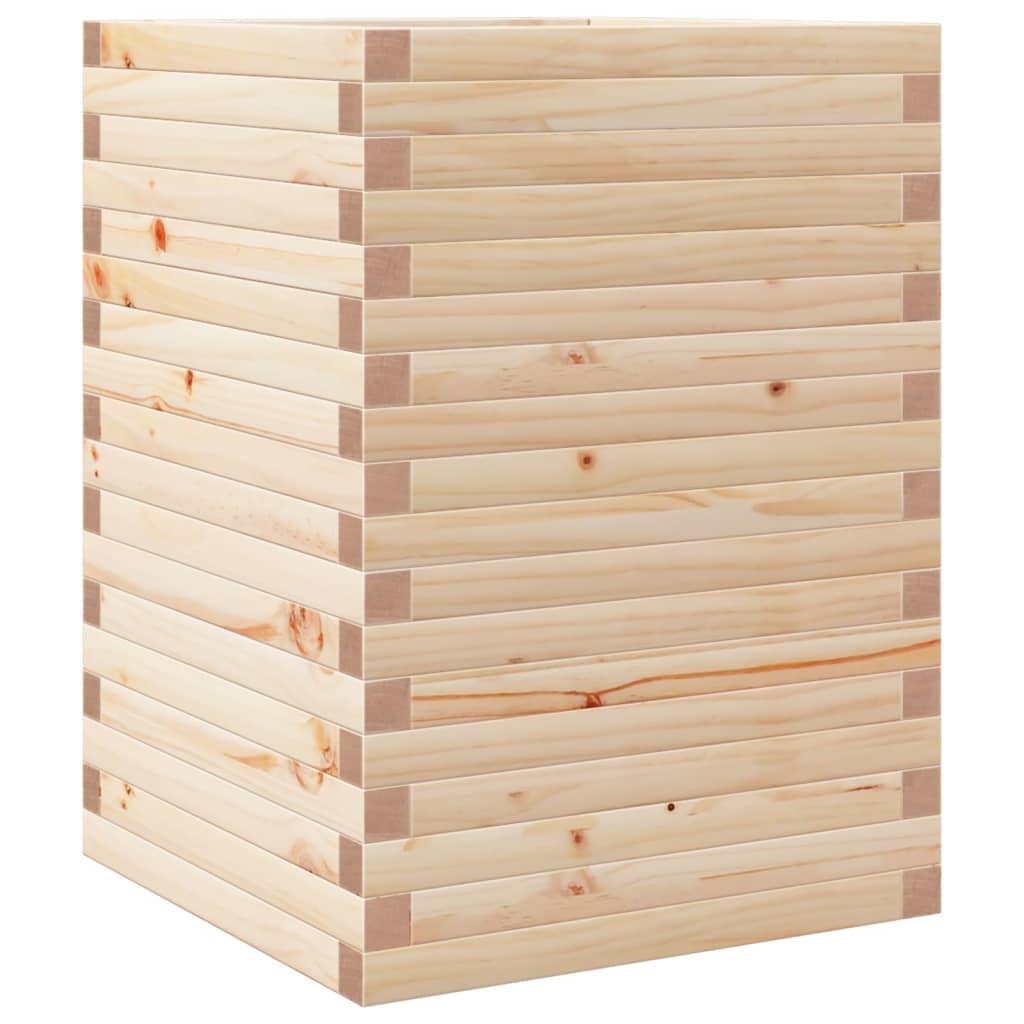 vidaXL Jardinieră de grădină, 50x50x68,5 cm, lemn masiv de pin vidaXL Jardinieră de grădină, 50x50x68,5 cm, lemn masiv de pin