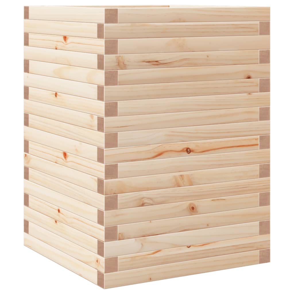 vidaXL Jardinieră de grădină, 50x50x68,5 cm, lemn masiv de pin vidaXL Jardinieră de grădină, 50x50x68,5 cm, lemn masiv de pin
