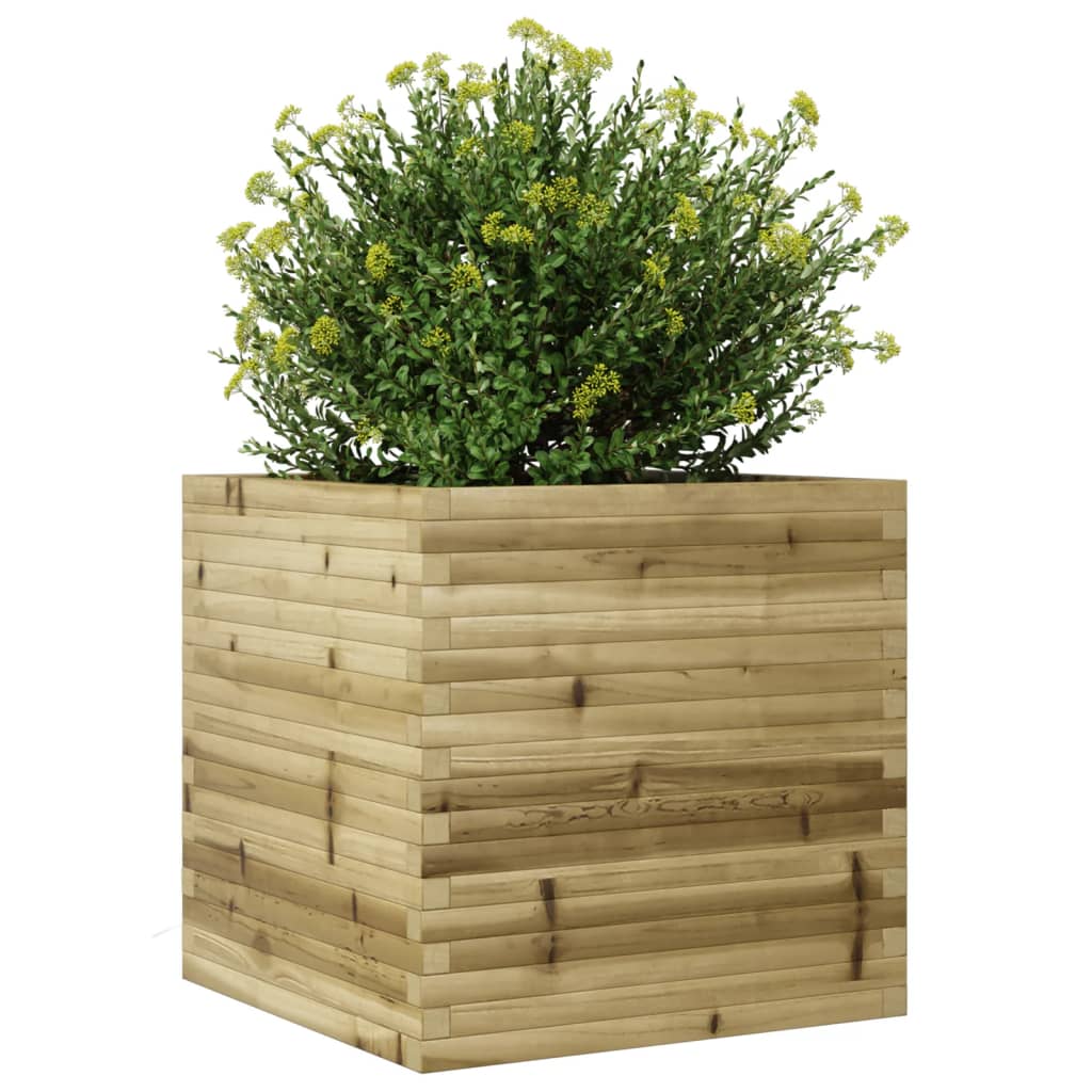 vidaXL Jardinieră de grădină, 70x70x68,5 cm, lemn de pin impregnat vidaXL Jardinieră de grădină, 70x70x68,5 cm, lemn de pin impregnat