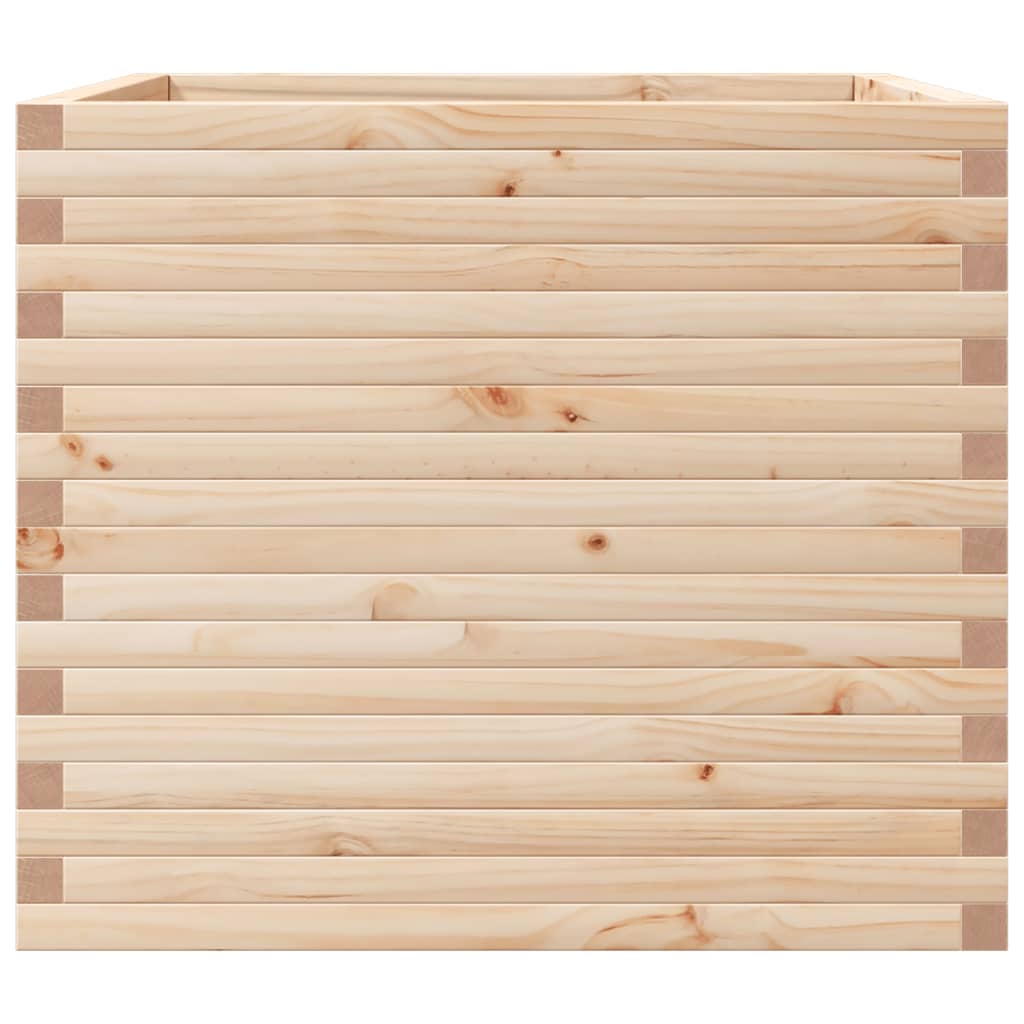 vidaXL Jardinieră de grădină, 80x80x68,5 cm, lemn masiv de pin vidaXL Jardinieră de grădină, 80x80x68,5 cm, lemn masiv de pin