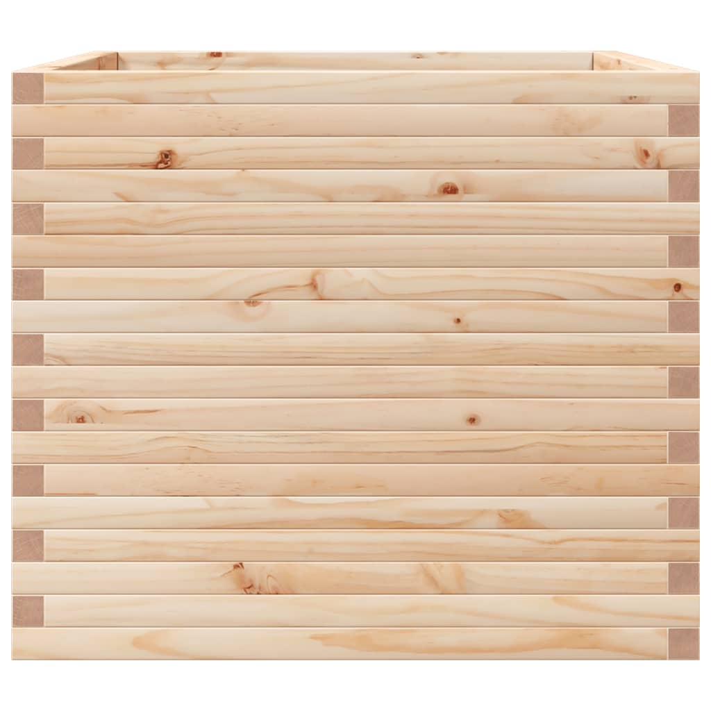 vidaXL Jardinieră de grădină, 80x80x68,5 cm, lemn masiv de pin vidaXL Jardinieră de grădină, 80x80x68,5 cm, lemn masiv de pin