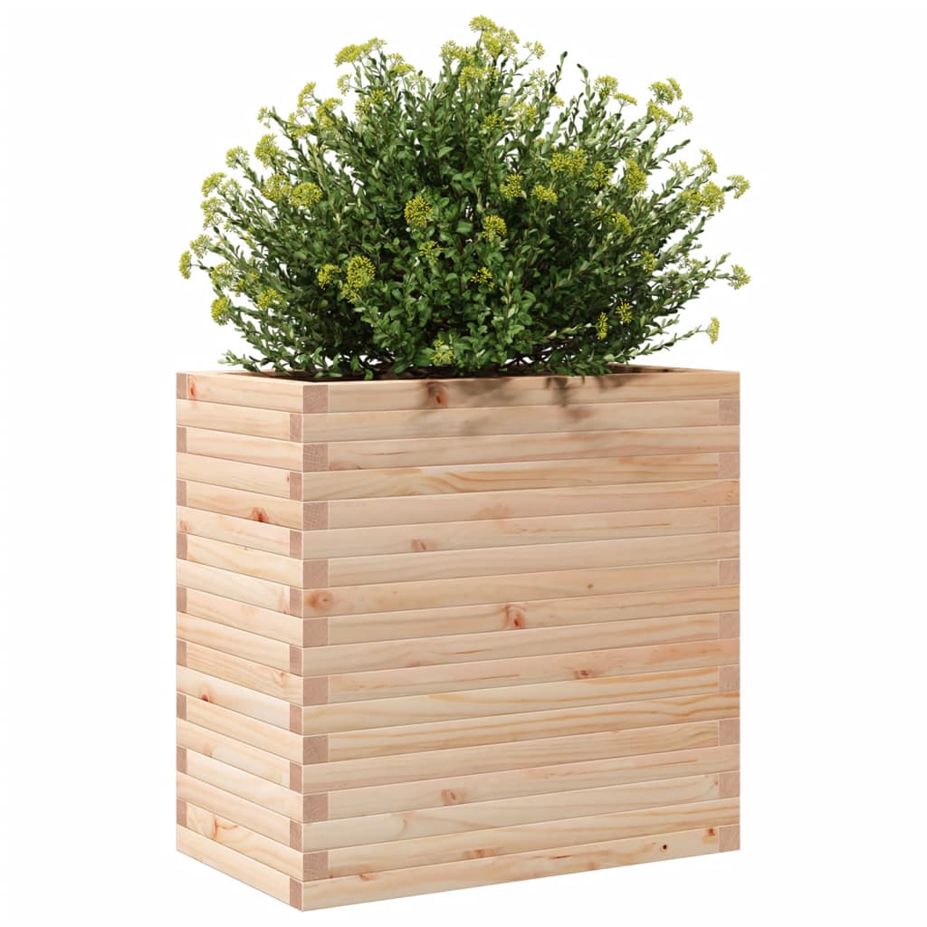 vidaXL Jardinieră de grădină, 70x40x68,5 cm, lemn masiv de pin vidaXL Jardinieră de grădină, 70x40x68,5 cm, lemn masiv de pin