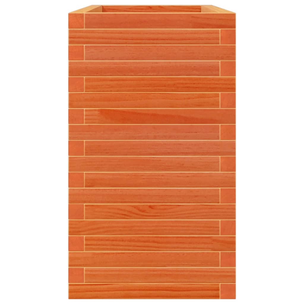 vidaXL Jardinieră grădină, maro ceruit, 90x40x68,5 cm, lemn masiv pin vidaXL Jardinieră grădină, maro ceruit, 90x40x68,5 cm, lemn masiv pin