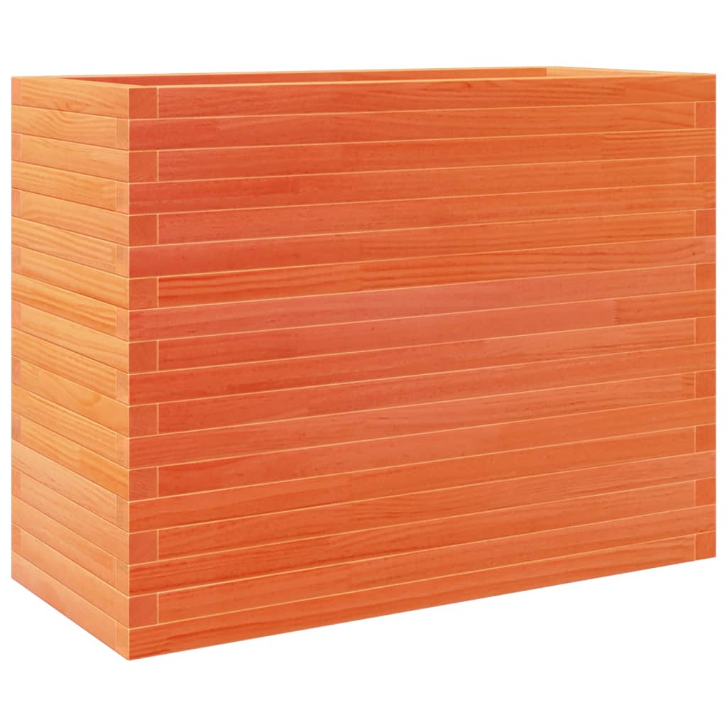 vidaXL Jardinieră grădină, maro ceruit, 90x40x68,5 cm, lemn masiv pin vidaXL Jardinieră grădină, maro ceruit, 90x40x68,5 cm, lemn masiv pin