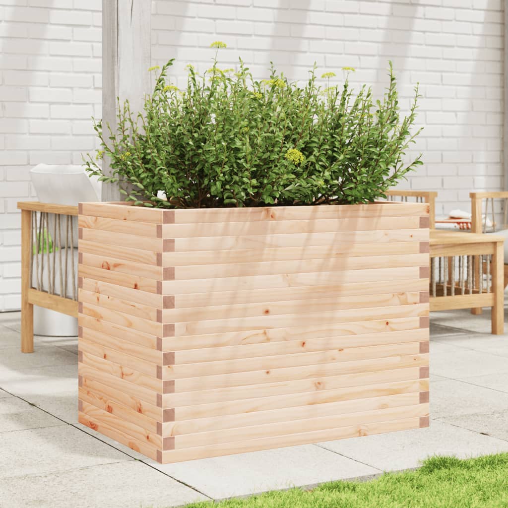 vidaXL Jardinieră de grădină, 90x60x68,5 cm, lemn masiv de pin vidaXL Jardinieră de grădină, 90x60x68,5 cm, lemn masiv de pin