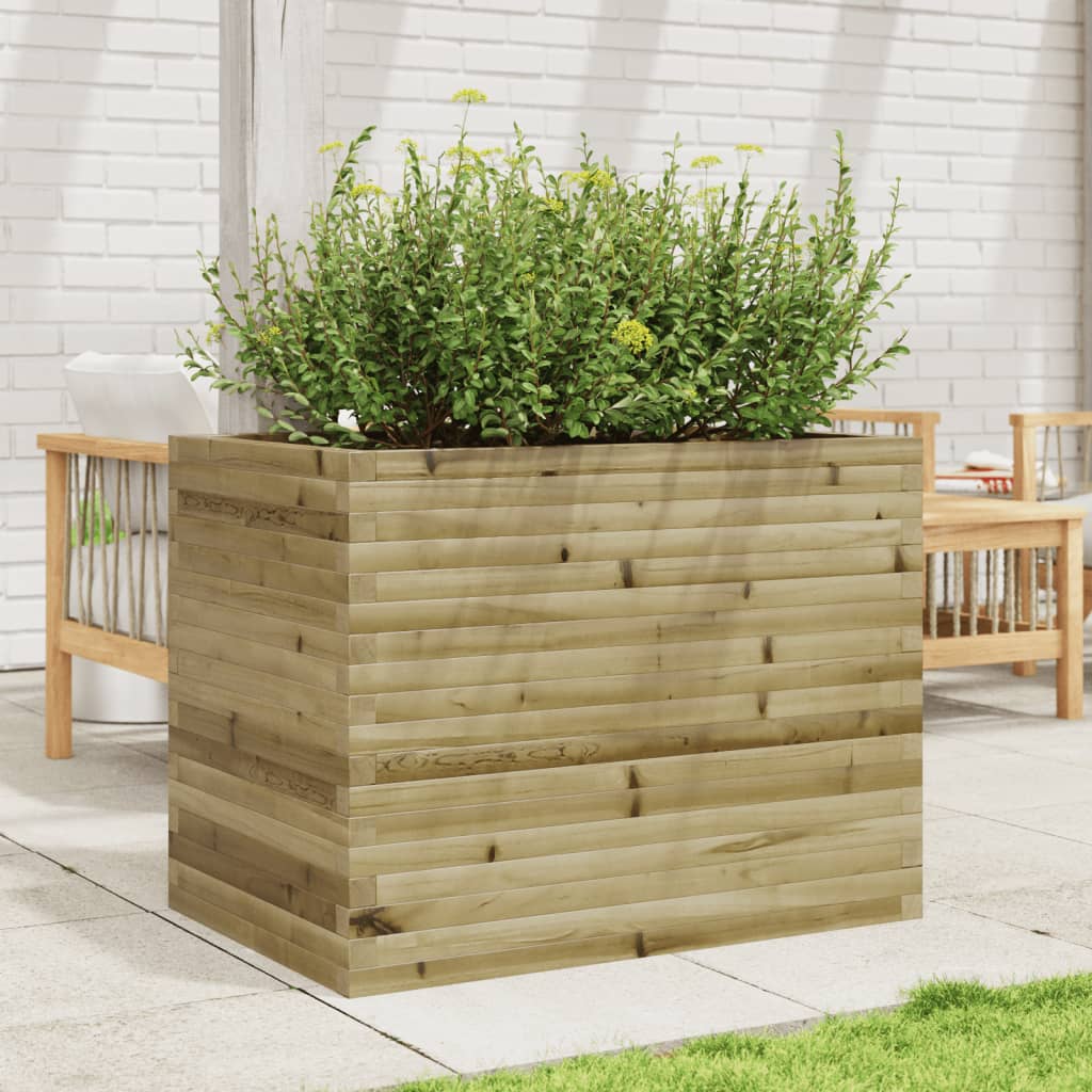 vidaXL Jardinieră de grădină, 90x60x68,5 cm, lemn de pin impregnat vidaXL Jardinieră de grădină, 90x60x68,5 cm, lemn de pin impregnat