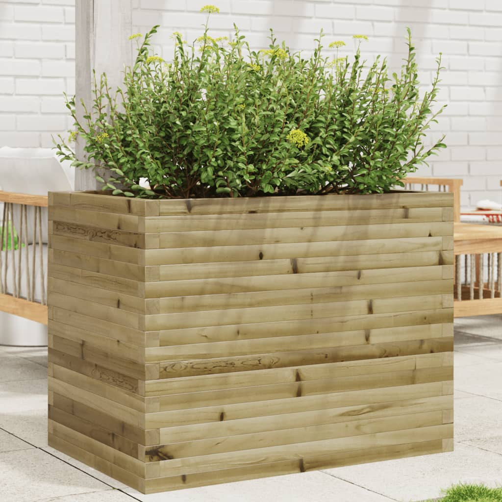 vidaXL Jardinieră de grădină, 90x60x68,5 cm, lemn de pin impregnat vidaXL Jardinieră de grădină, 90x60x68,5 cm, lemn de pin impregnat