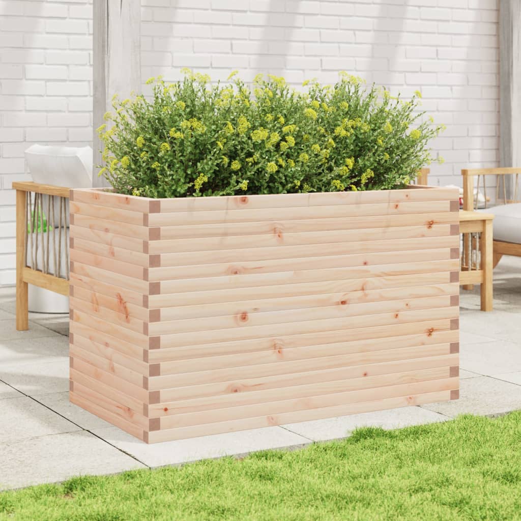 vidaXL Jardinieră de grădină, 110x60x68,5 cm, lemn masiv de pin vidaXL Jardinieră de grădină, 110x60x68,5 cm, lemn masiv de pin