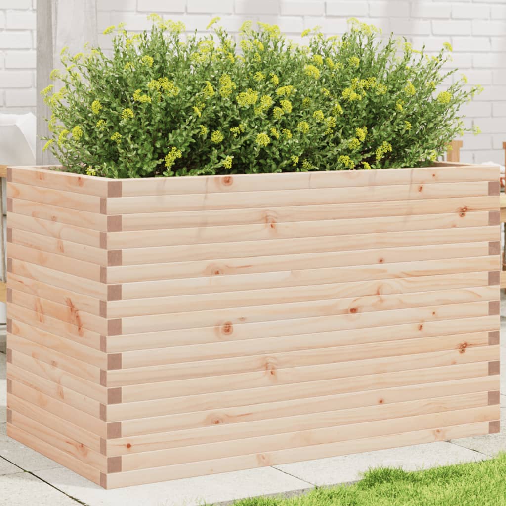 vidaXL Jardinieră de grădină, 110x60x68,5 cm, lemn masiv de pin vidaXL Jardinieră de grădină, 110x60x68,5 cm, lemn masiv de pin