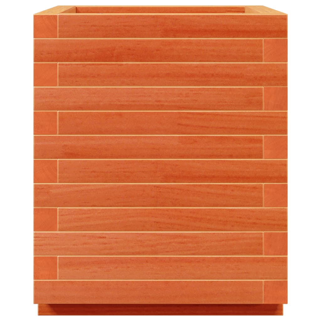 vidaXL Jardinieră grădină, maro ceruit, 40x40x49,5 cm, lemn masiv pin vidaXL Jardinieră grădină, maro ceruit, 40x40x49,5 cm, lemn masiv pin