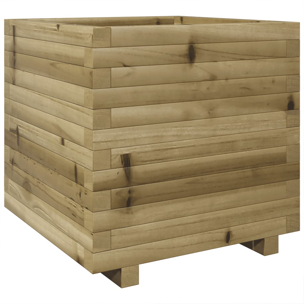 vidaXL Jardinieră de grădină, 50x50x49,5 cm, lemn de pin impregnat vidaXL Jardinieră de grădină, 50x50x49,5 cm, lemn de pin impregnat