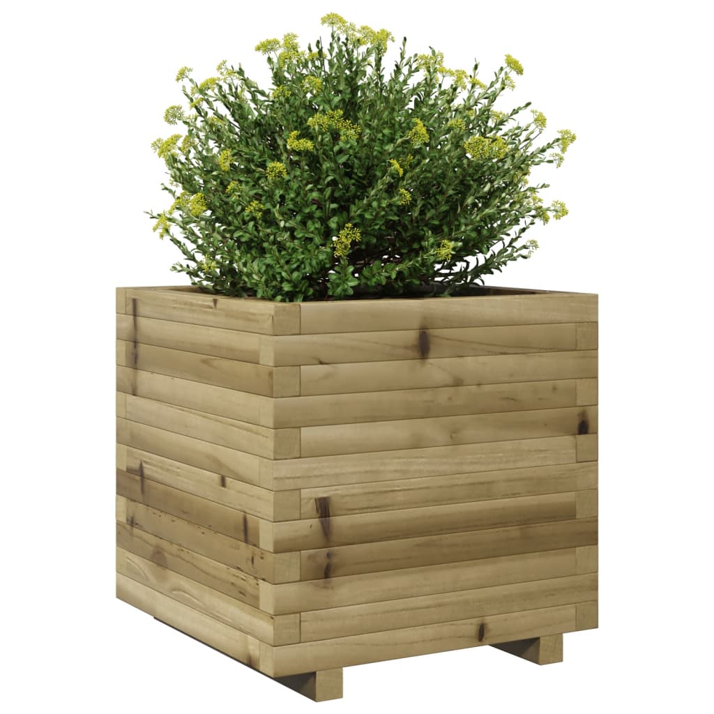 vidaXL Jardinieră de grădină, 50x50x49,5 cm, lemn de pin impregnat vidaXL Jardinieră de grădină, 50x50x49,5 cm, lemn de pin impregnat