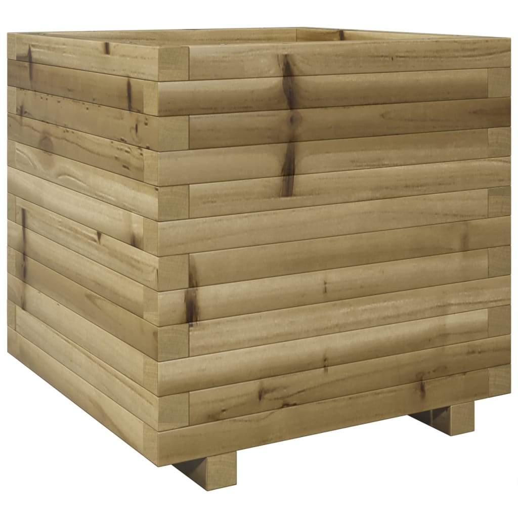 vidaXL Jardinieră de grădină, 50x50x49,5 cm, lemn de pin impregnat vidaXL Jardinieră de grădină, 50x50x49,5 cm, lemn de pin impregnat