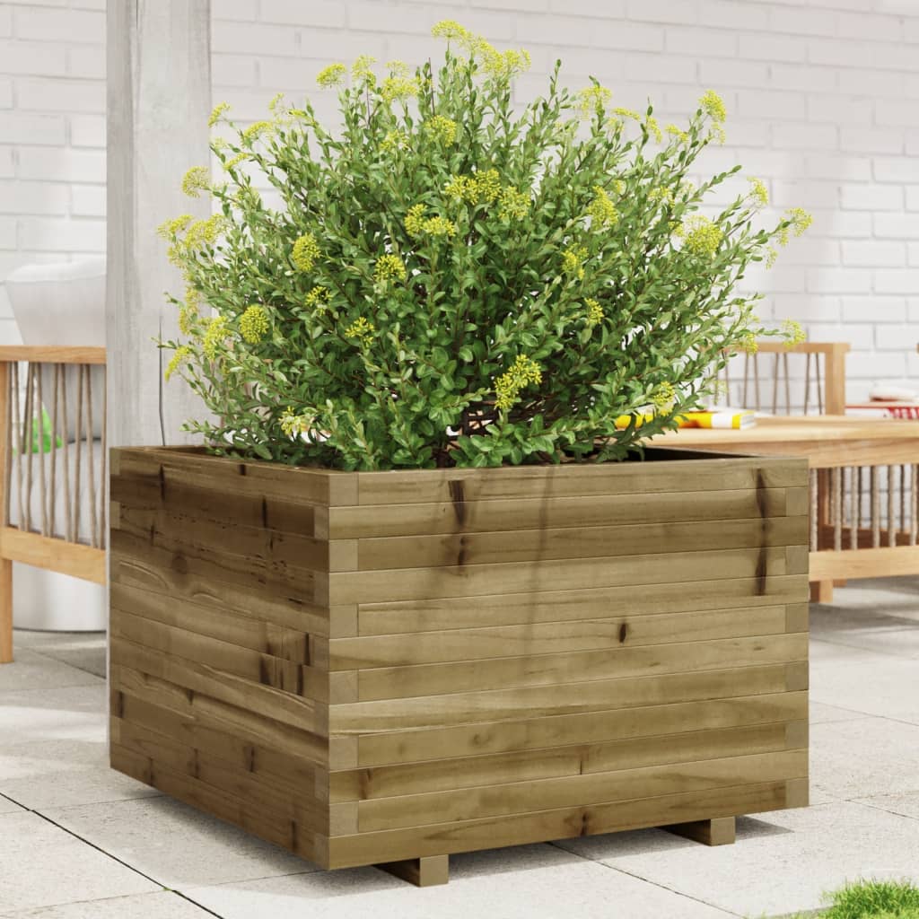 vidaXL Jardinieră de grădină, 70x70x49,5 cm, lemn de pin impregnat vidaXL Jardinieră de grădină, 70x70x49,5 cm, lemn de pin impregnat
