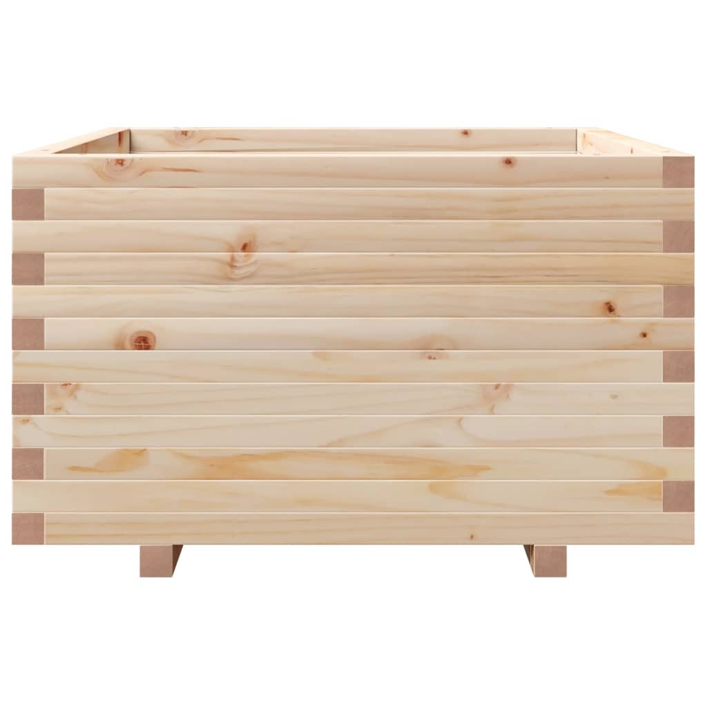 vidaXL Jardinieră de grădină, 80x80x49,5 cm, lemn masiv de pin