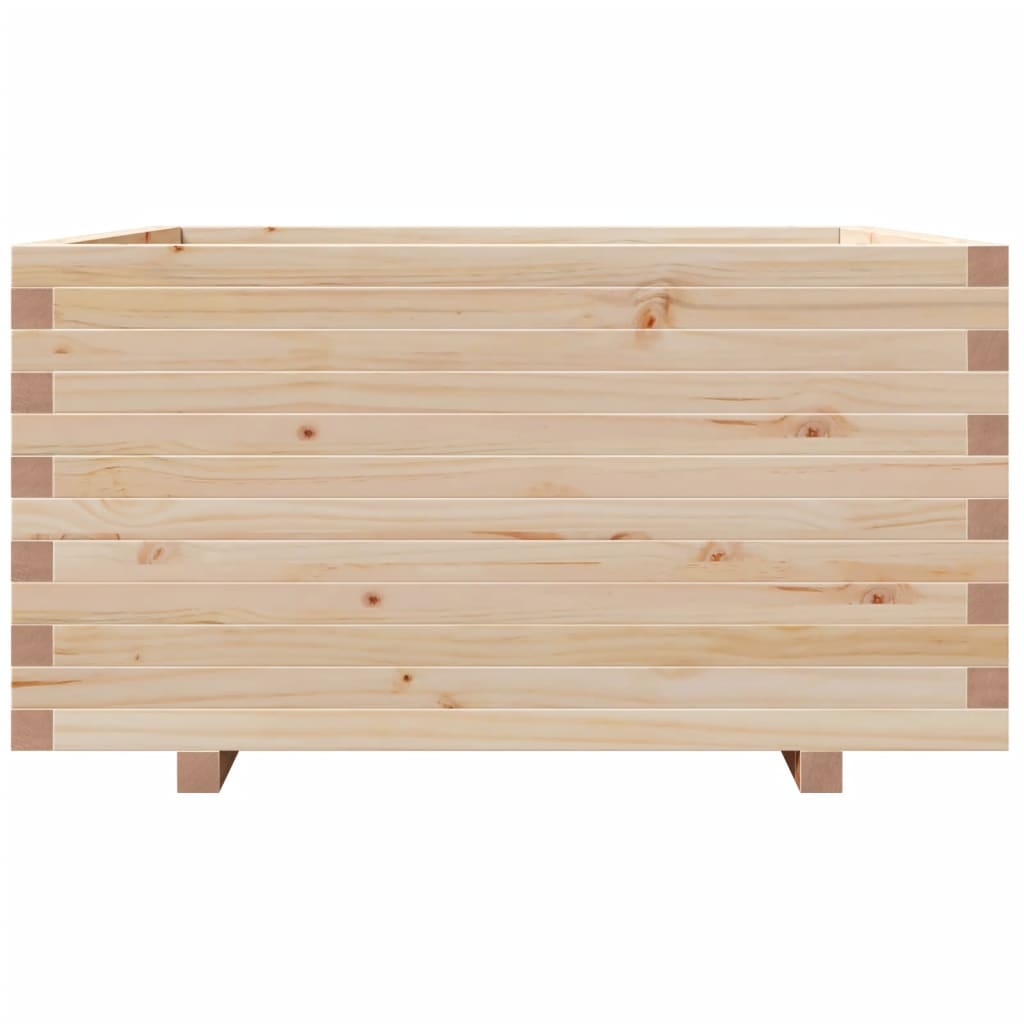 vidaXL Jardinieră de grădină, 90x90x49,5 cm, lemn masiv de pin vidaXL Jardinieră de grădină, 90x90x49,5 cm, lemn masiv de pin