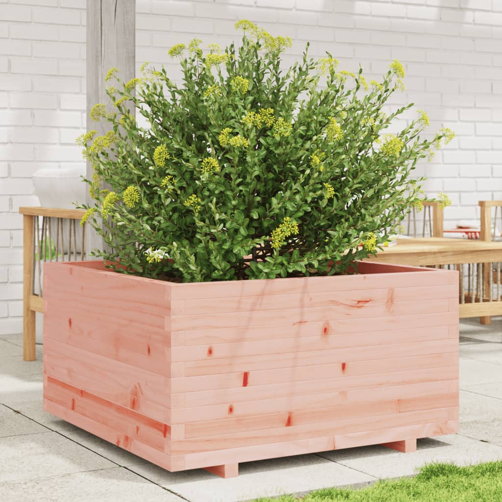 vidaXL Jardinieră de grădină, 90x90x49,5 cm, lemn masiv Douglas vidaXL Jardinieră de grădină, 90x90x49,5 cm, lemn masiv Douglas