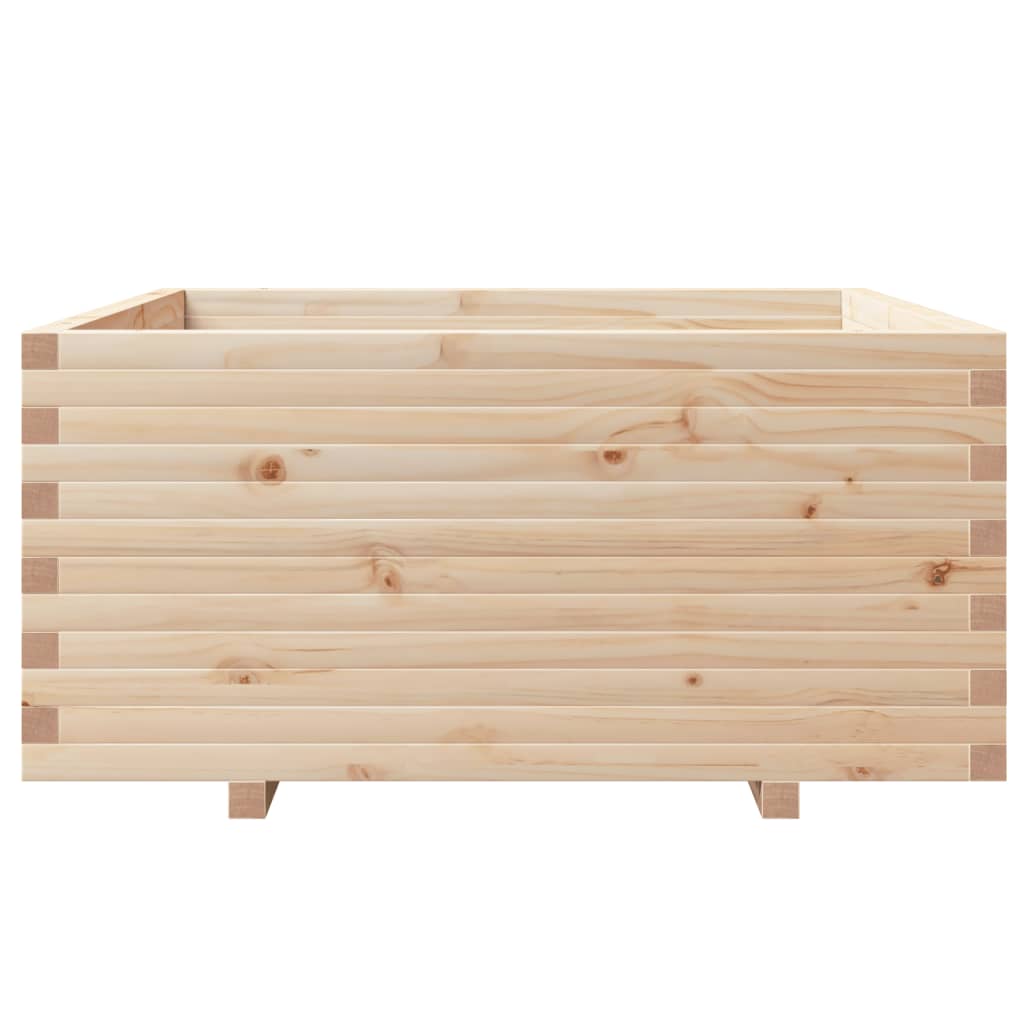vidaXL Jardinieră de grădină, 100x100x49,5 cm, lemn masiv de pin vidaXL Jardinieră de grădină, 100x100x49,5 cm, lemn masiv de pin
