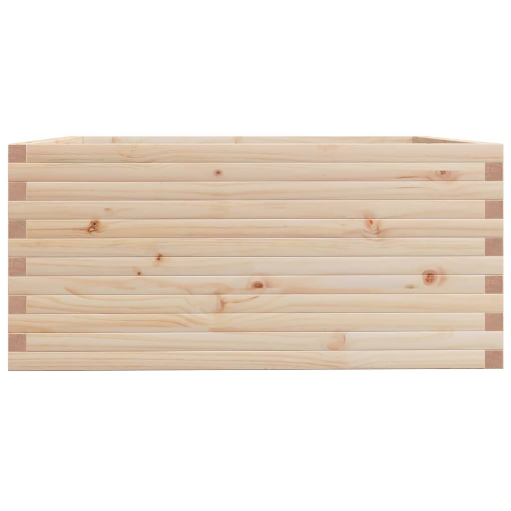 vidaXL Jardinieră de grădină, 100x100x49,5 cm, lemn masiv de pin vidaXL Jardinieră de grădină, 100x100x49,5 cm, lemn masiv de pin