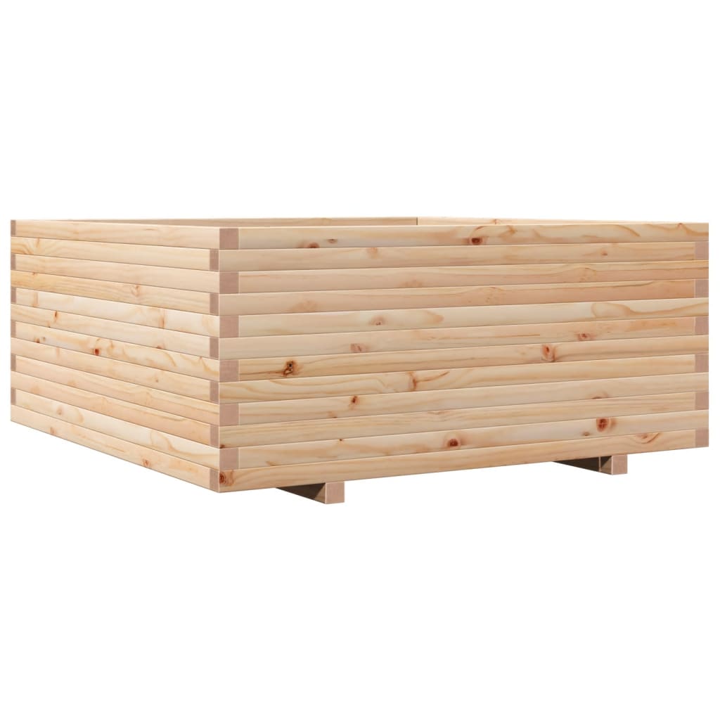 vidaXL Jardinieră de grădină, 110x110x49,5 cm, lemn masiv de pin