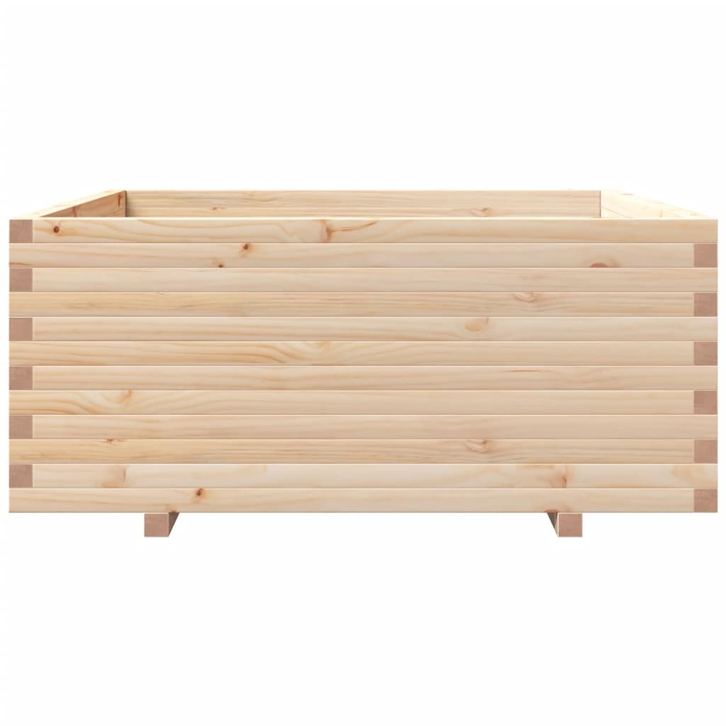 vidaXL Jardinieră de grădină, 110x110x49,5 cm, lemn masiv de pin